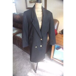 David Benjamin Collection Wool Women Size 6 Jacket Coat Vintage Uruguay Black